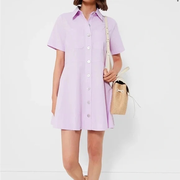 Tuckernuck Pomander Place Lilac Meryl Shirt Dress - NWT - Picture 2 of 6
